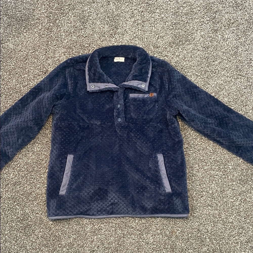 Simply Southern Plush Blue Pullover